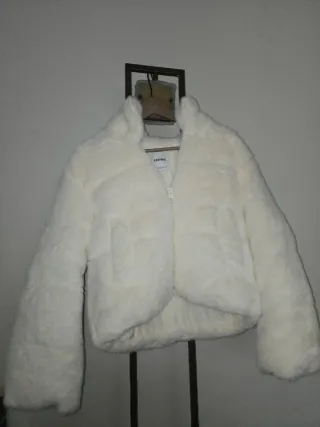 Chaqueta Bershka Mujer Blanca Talla XS