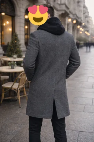 Cappotto Gianni Lupo Uomo Taglia 46 Grigio