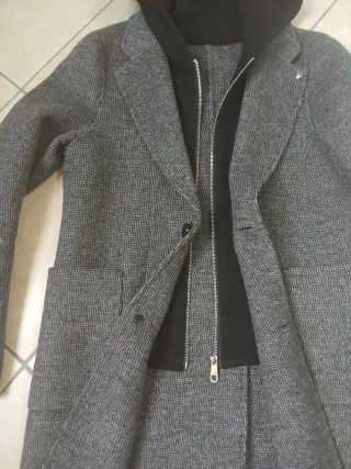 Cappotto Gianni Lupo Uomo Taglia 46 Grigio