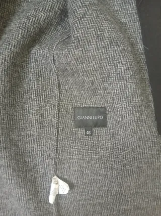 Cappotto Gianni Lupo Uomo Taglia 46 Grigio