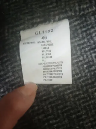 Cappotto Gianni Lupo Uomo Taglia 46 Grigio