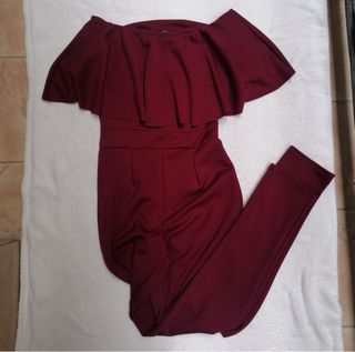 Mono largo eventos burdeos Talla XS