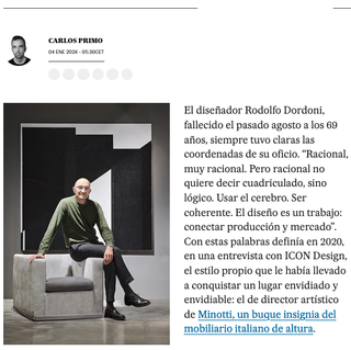 Sillón Minotti. Butaca de diseño.