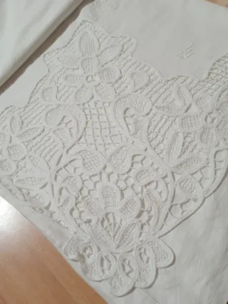 Set Lenzuola Cotone Ricamato Bianco