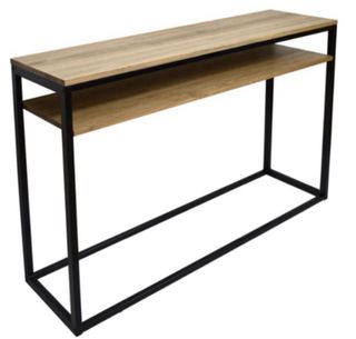 Escritorio Consola Industrial Madera y Metal