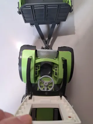 Tractor Playmobil con remolque y pala