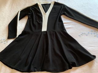 Vestito Zara nero e bianco taglia L