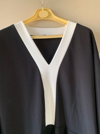 Vestito Zara nero e bianco taglia L