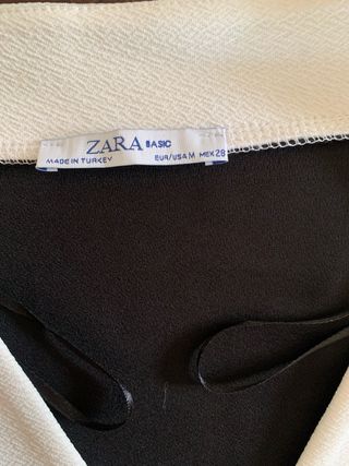 Vestito Zara nero e bianco taglia L
