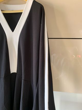 Vestito Zara nero e bianco taglia L