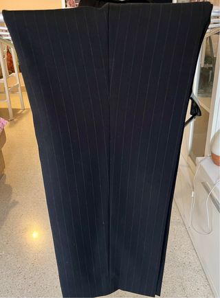 Traje Milano Negro Rayas