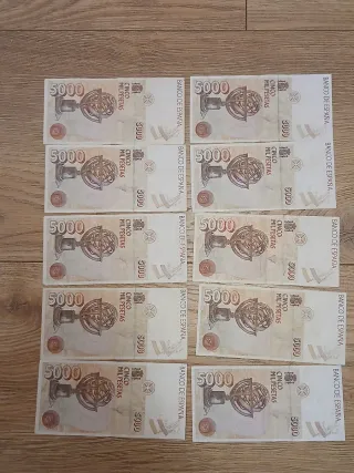 Cuarenta Billetes Españoles.