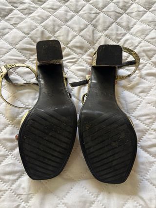 Sandalias Zara Talla 36 Tacón Plataforma