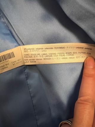 Abrigo Massimo Dutti azul