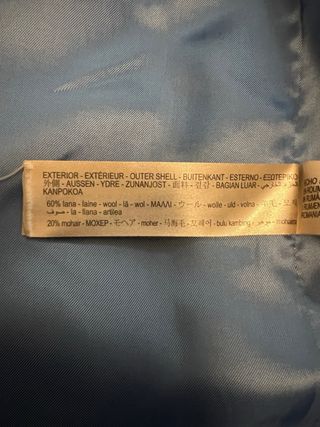 Abrigo Massimo Dutti azul