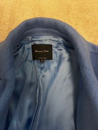 Abrigo Massimo Dutti azul