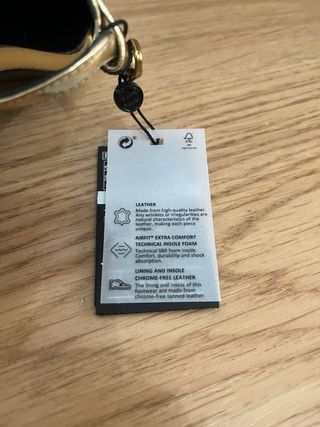 Zapatos piel Massimo Dutti dorados a estrenar