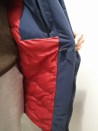 Parka Ecoalf Azul y Roja