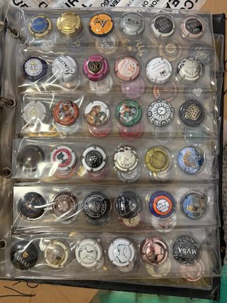 Chapas de cava coleccionables