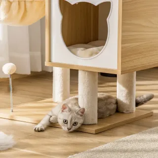 Árbol Rascador para Gatos con Plataforma