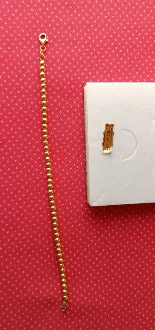 Pulsera Bolas Oro 18k
