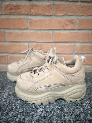 Scarpe Buffalo Pelle Beige Tg 36