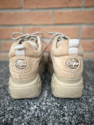 Scarpe Buffalo Pelle Beige Tg 36