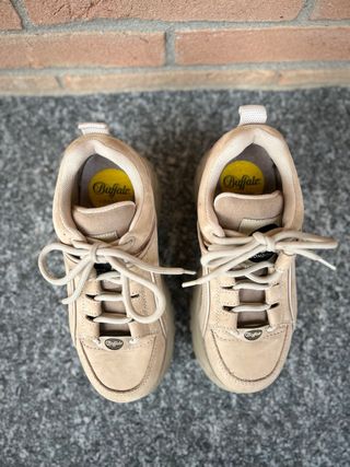 Scarpe Buffalo Pelle Beige Tg 36