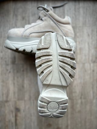 Scarpe Buffalo Pelle Beige Tg 36