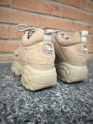 Scarpe Buffalo Pelle Beige Tg 36