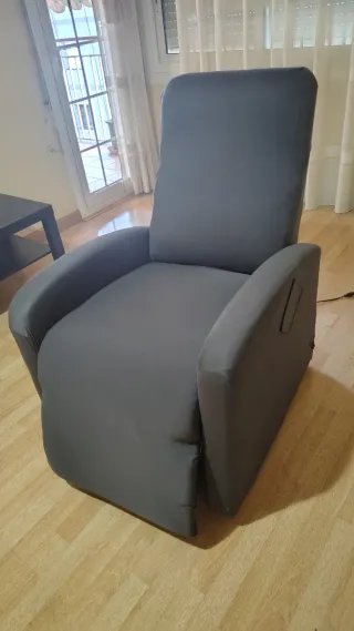 Sillón relax eléctrico gris