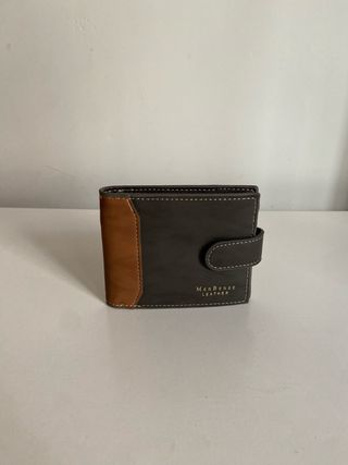Cartera Monedero Hombre Bense Marrón/Gris