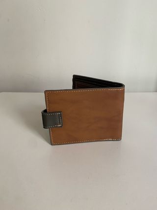 Cartera Monedero Hombre Bense Marrón/Gris