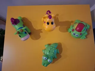 Pack 4 figuras animales articuladas bebé