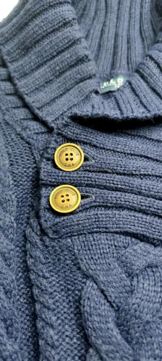 Jersey Polo Club Lana Azul Marino Talla XXL