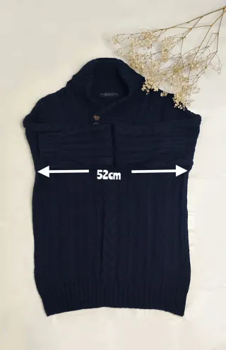 Jersey Polo Club Lana Azul Marino Talla XXL