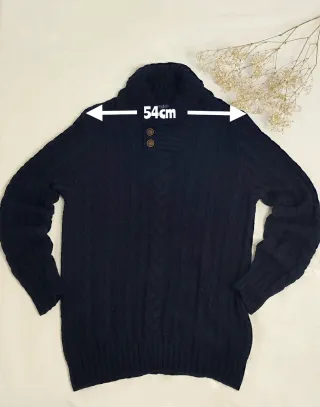 Jersey Polo Club Lana Azul Marino Talla XXL