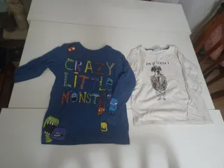 Lote 12 Camisetas Niño y chaqueta. Talla 4-6 años.