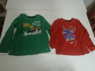 Lote 12 Camisetas Niño y chaqueta. Talla 4-6 años.