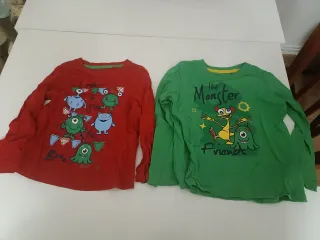 Lote 12 Camisetas Niño y chaqueta. Talla 4-6 años.