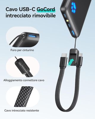 INIU Power Bank 10000mAh 45W Ricarica Rapida P41