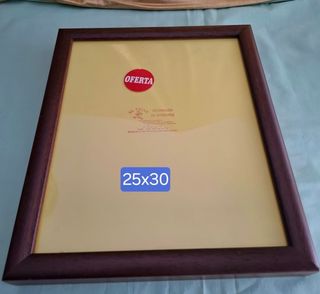 Marco madera El Tejar 25x30 cm oscuro