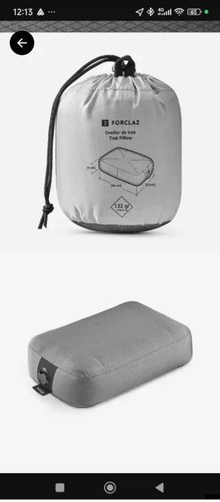 Almohada de trekking hinchable Forclaz MT500