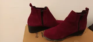 Botines de mujer burdeos