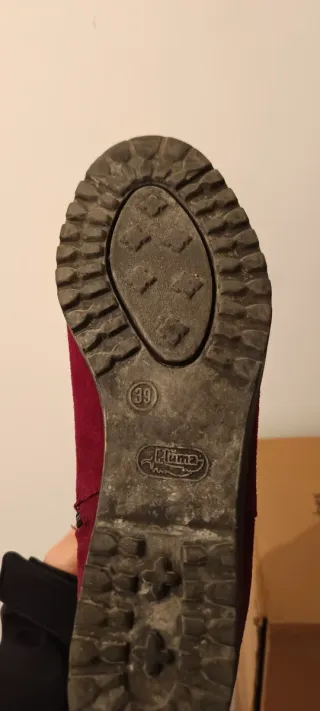 Botines de mujer burdeos