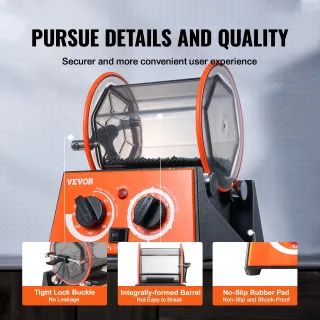 Lucidatrice per Gioielli Metalli Buratto Rotativo