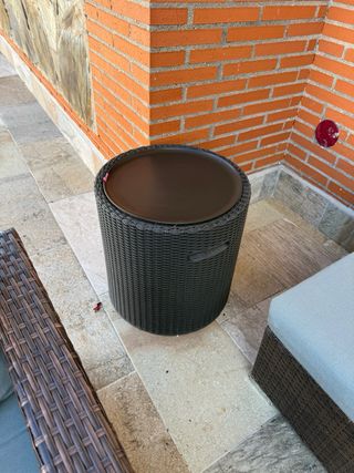 Conjunto Ratan Sofá y Mesa Exterior