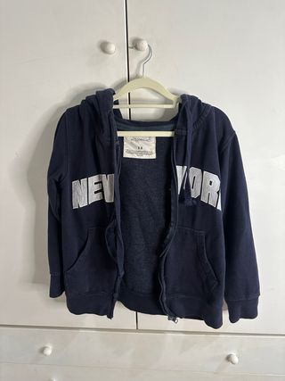 Chaqueta con cremallera New York azul