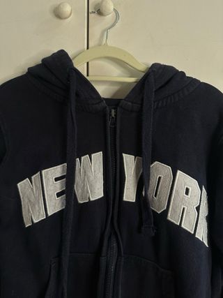 Chaqueta con cremallera New York azul