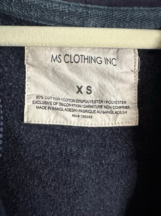 Chaqueta con cremallera New York azul